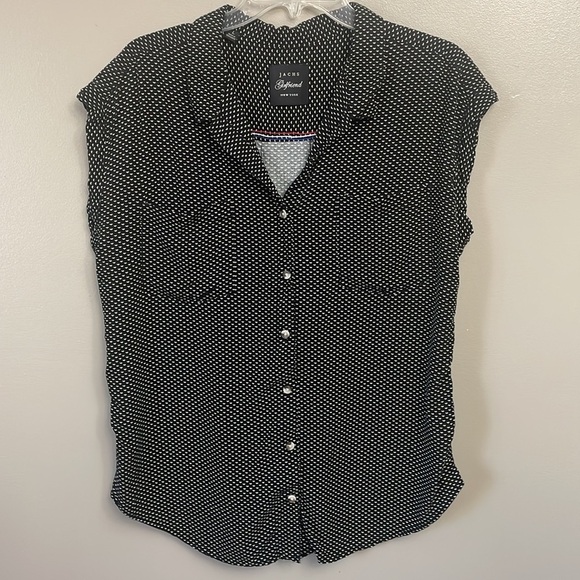 Jachs Girlfriend Top women’s size Large preppy button up - Picture 1 of 9